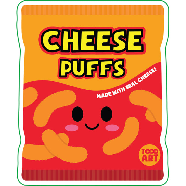 Cheese Puffs Vinyl Sticker