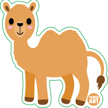 Camel Vinyl Sticker