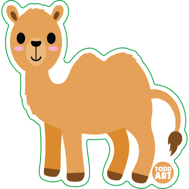 Camel Vinyl Sticker