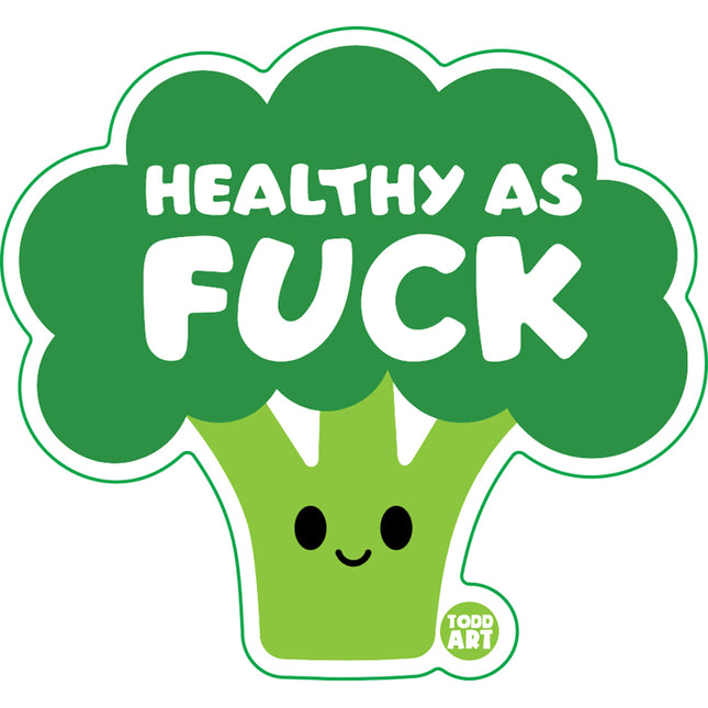 Healthy As Fuck Broccoli Vinyl Sticker