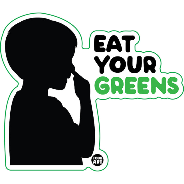 Eat Your Greens Pick Nose Vinyl Sticker