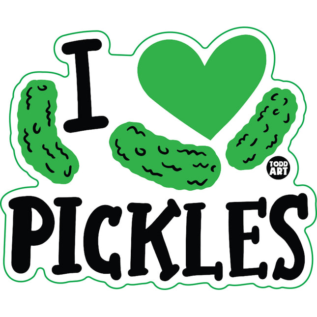 I Love Pickles Vinyl Sticker