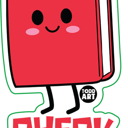 Check Me Out Book Vinyl Sticker