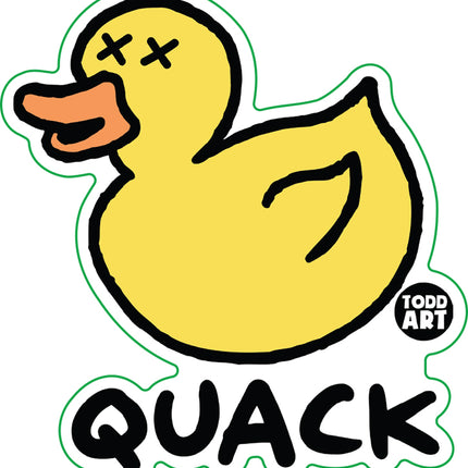 Quack Dead Rubber Duck Vinyl Sticker