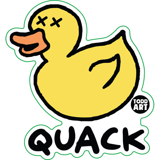 Quack Dead Rubber Duck Vinyl Sticker