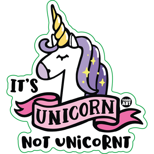 Unicorn Not Unicornt Vinyl Sticker