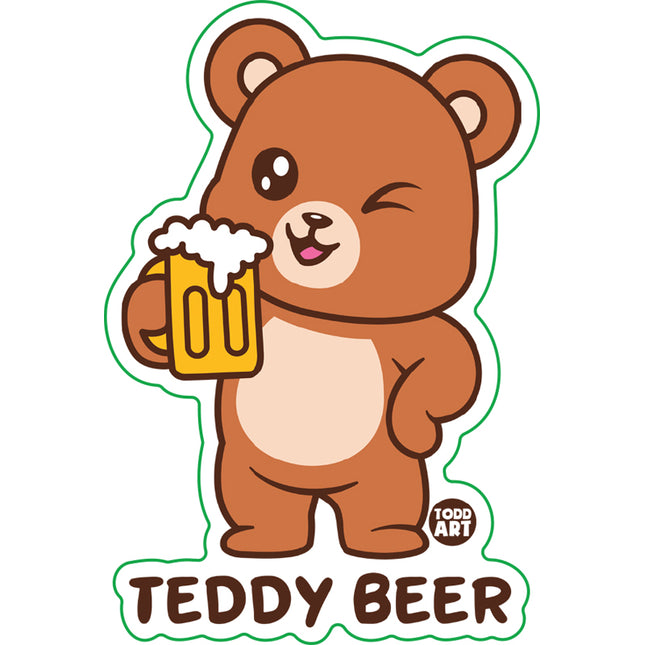 Teddy Beer Vinyl Sticker