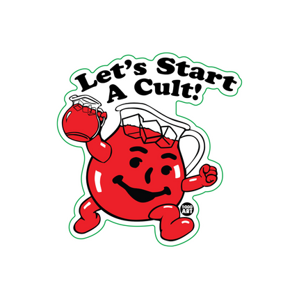 Let's Start A Cult Kool Aid Man Vinyl Sticker Pack (3 Stickers)