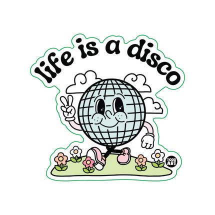 Life is a Disco Vinyl Sticker