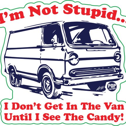 Not Stupid Candy First Candy Van Vinyl Sticker