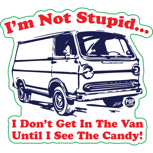 Not Stupid Candy First Candy Van Vinyl Sticker