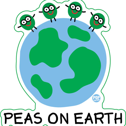 Peas on Earth Vinyl Sticker