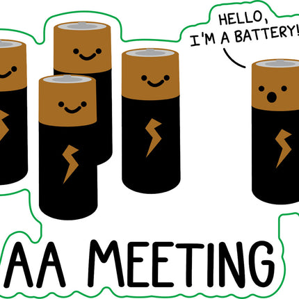 AA Meeting Vinyl Sticker