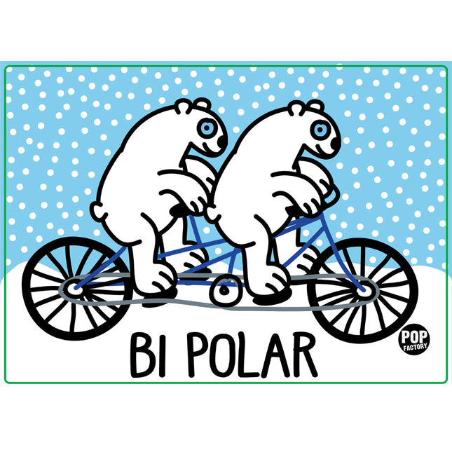 Bi Polar Bears Vinyl Sticker