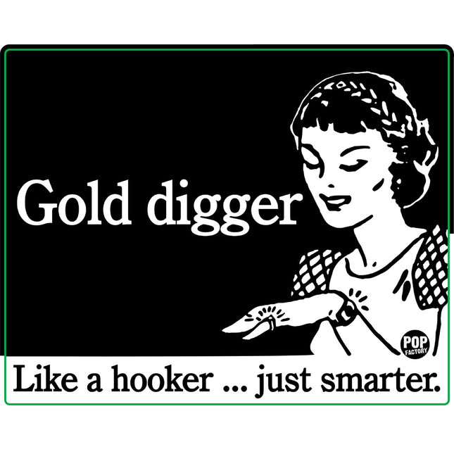 Gold Digger Like A Hooker Vinyl Sticker