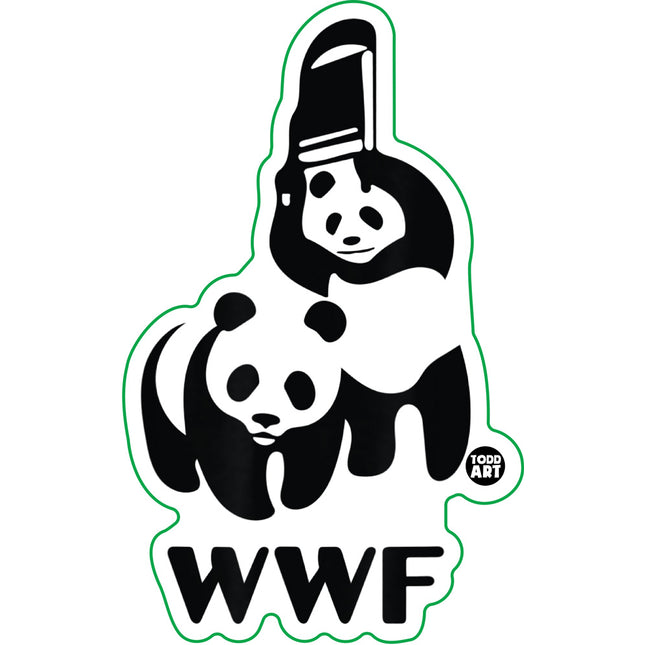 WWF Pandas Vinyl Sticker