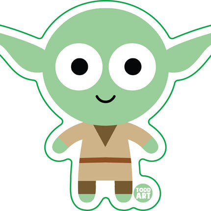 Baby Yoda Vinyl Sticker