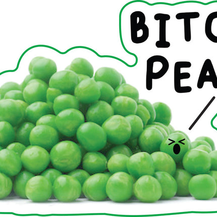 Food With Attitude Bitch Peas Vinyl Sticker