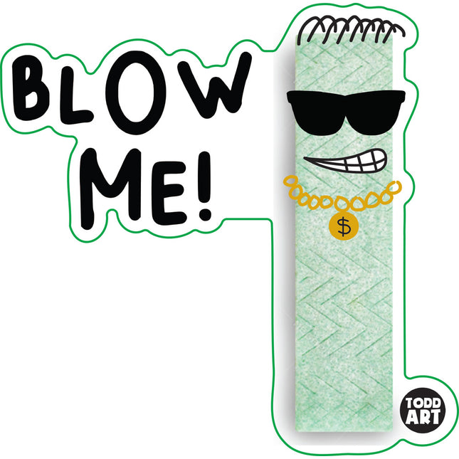Food With Attitude Blow Me Gum Vinyl Sticker