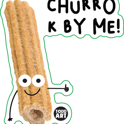 Food With Attitude Churro K By Me Vinyl Sticker