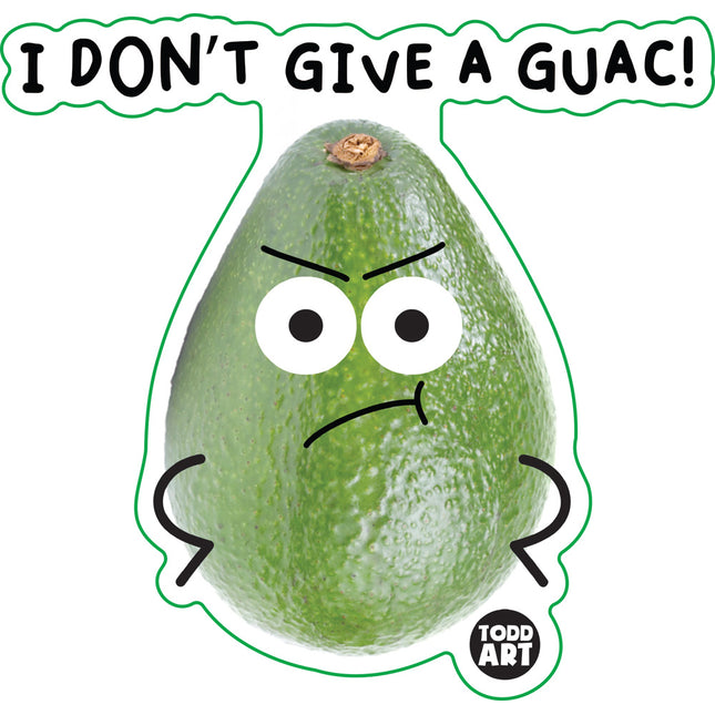 Food With Attitude I Don't Give A Guac Vinyl Sticker