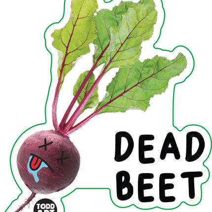 Food With Attitude Dead Beet Vinyl Sticker