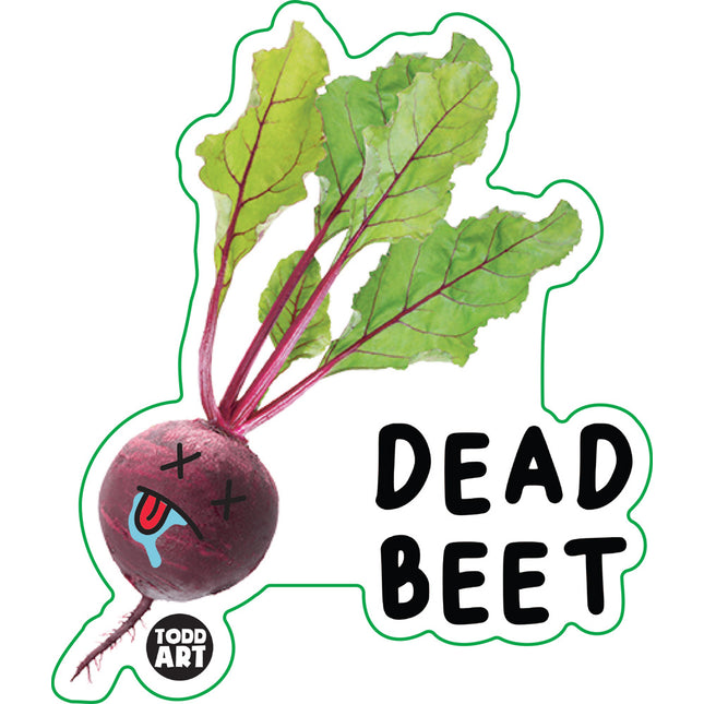 Food With Attitude Dead Beet Vinyl Sticker