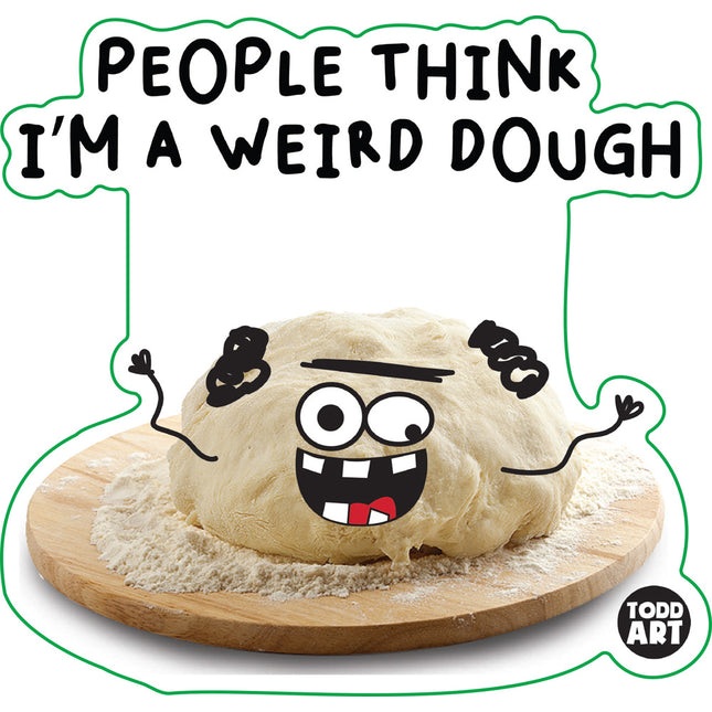 Food With Attitude Weird Dough Vinyl Sticker