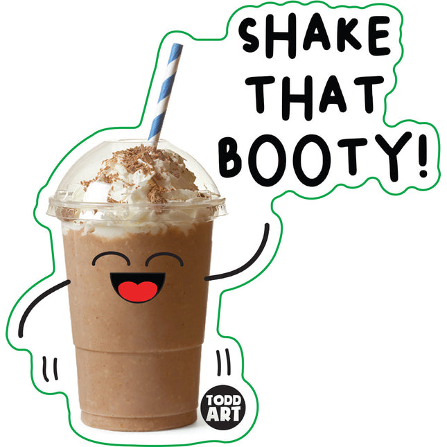 Food With Attitude Shake That Booty Vinyl Sticker