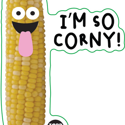 Food With Attitude I'm So Corny Vinyl Sticker