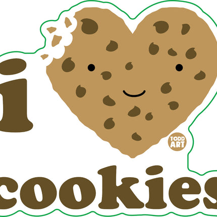 I Love Cookies Vinyl Sticker