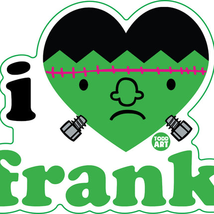 I Love Frank Vinyl Sticker