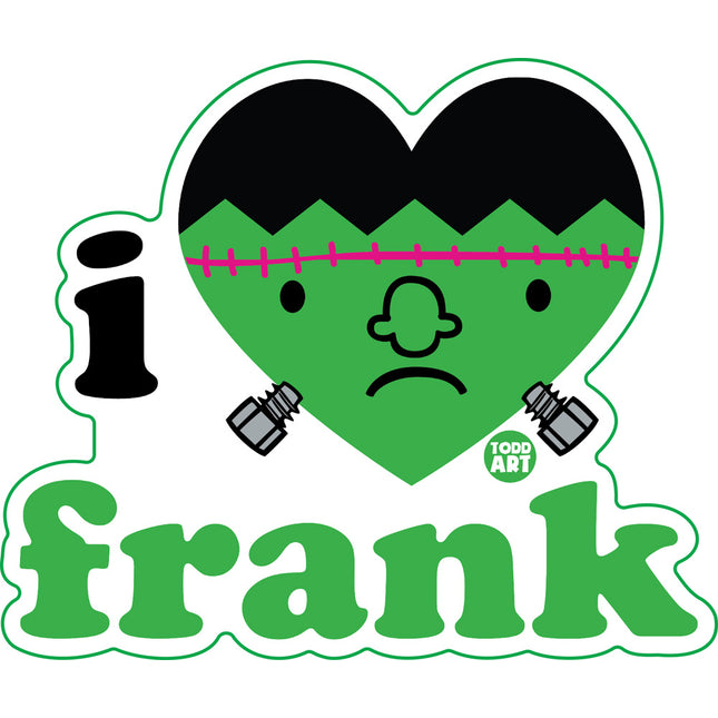 I Love Frank Vinyl Sticker
