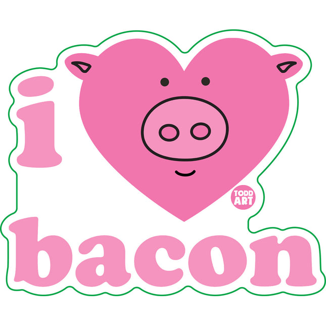I Love Bacon Vinyl Sticker