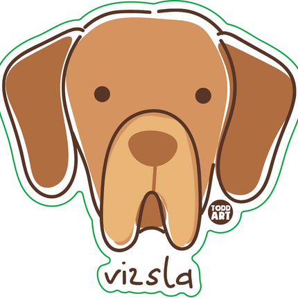 Dog Breeds Vizla Vinyl Sticker