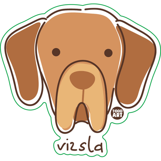 Dog Breeds Vizla Vinyl Sticker