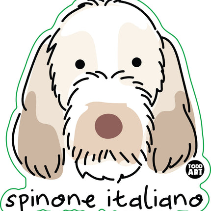 Dog Breeds Spinone Italiano Vinyl Sticker