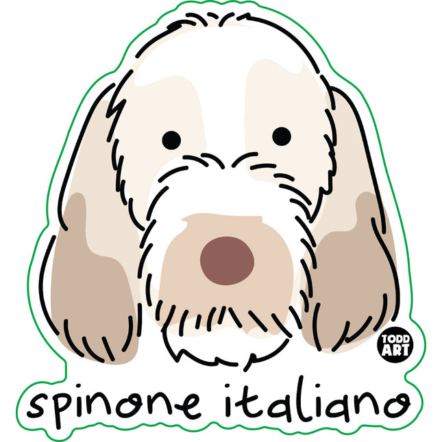Dog Breeds Spinone Italiano Vinyl Sticker