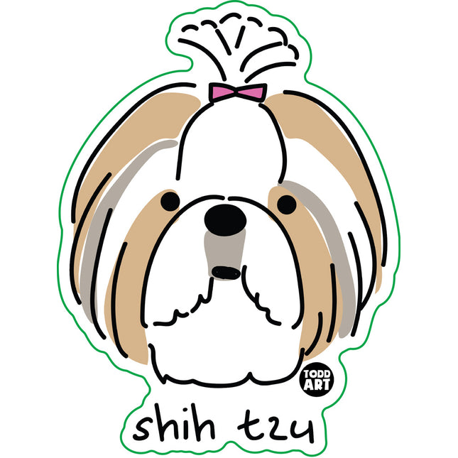 Dog Breeds Shih Tzu Vinyl Sticker