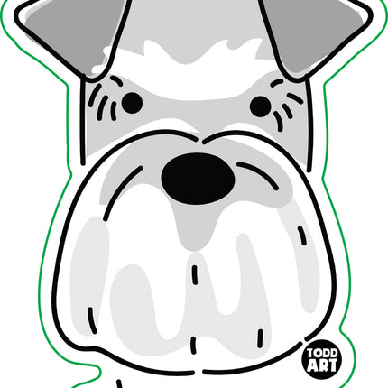 Dog Breeds Schnauzer Vinyl Sticker