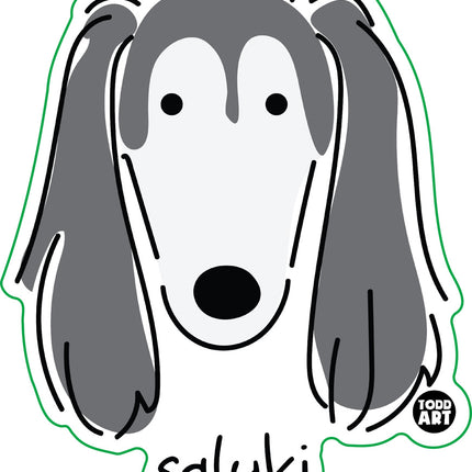 Dog Breeds Saluki Vinyl Sticker