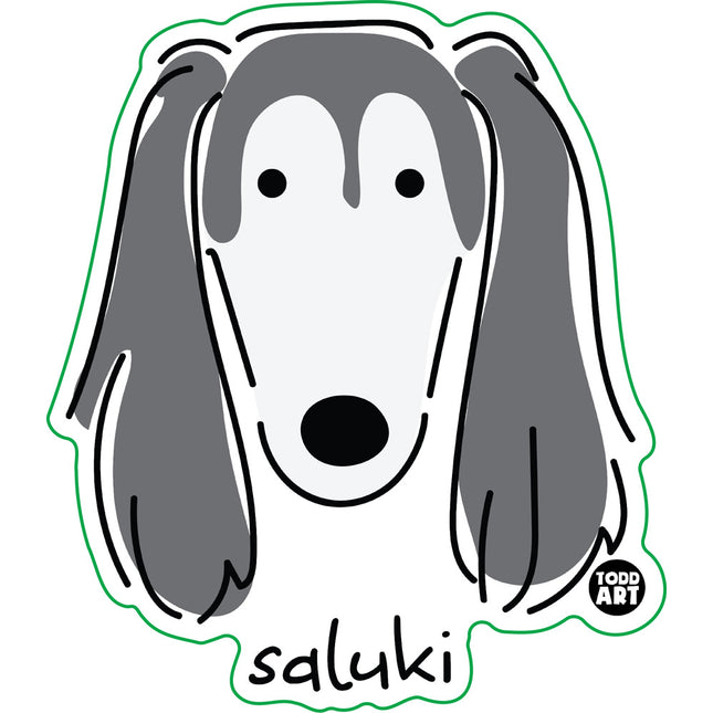 Dog Breeds Saluki Vinyl Sticker