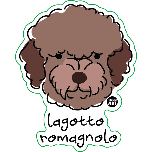 Dog Breeds Lagotto Romagnolo  Vinyl Sticker