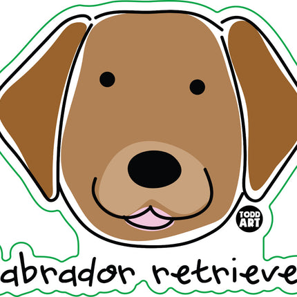 Dog Breeds Labrador Retriever Vinyl Sticker