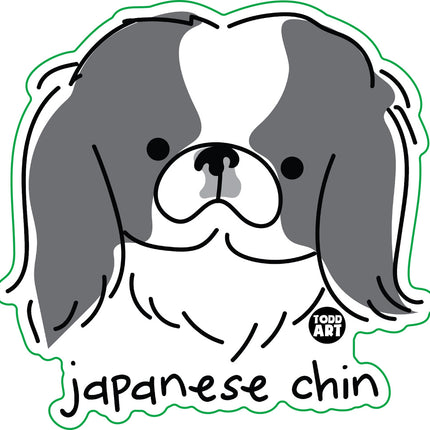 Dog Breeds Japanese Chin Vinyl Sticker