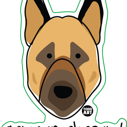 Dog Breeds German Shepard Vinyl Sticker