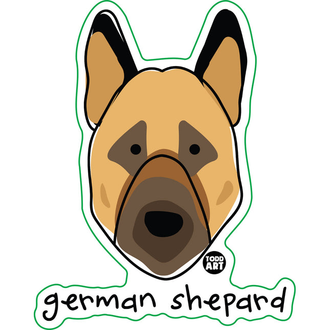 Dog Breeds German Shepard Vinyl Sticker
