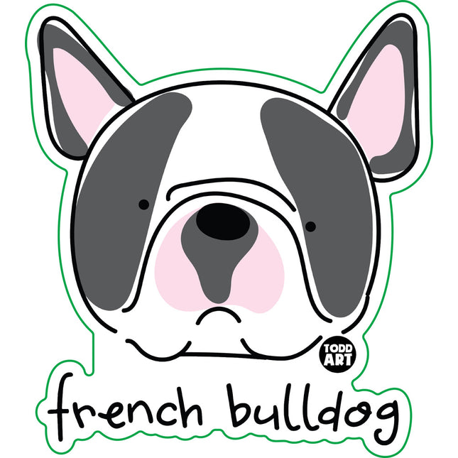 Dog Breeds French Bulldog Vinyl Sticker