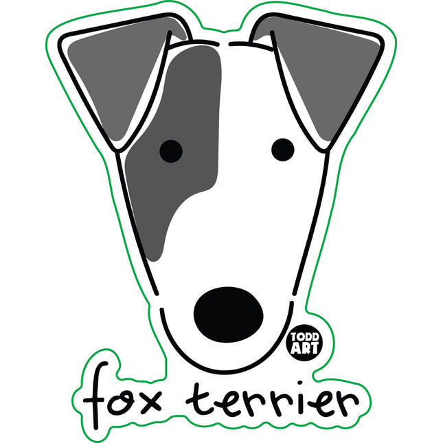 Dog Breeds Fox Terrier Vinyl Sticker