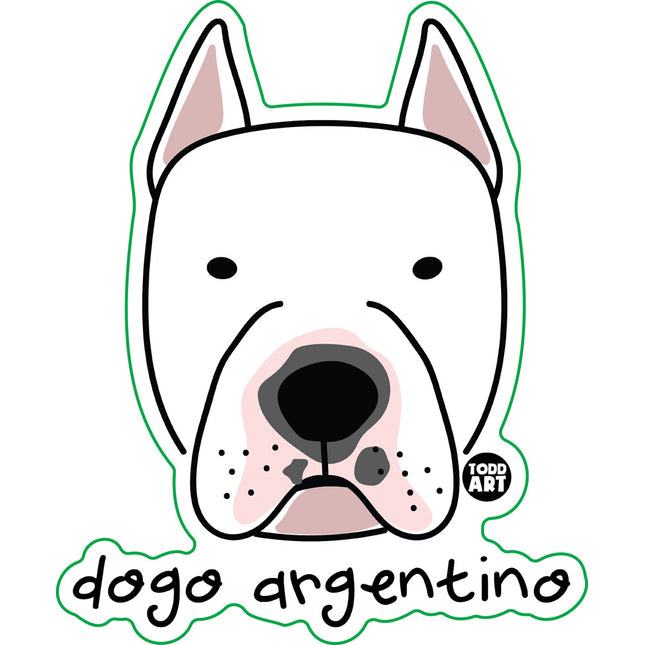 Dog Breeds Dogo Argentino Vinyl Sticker